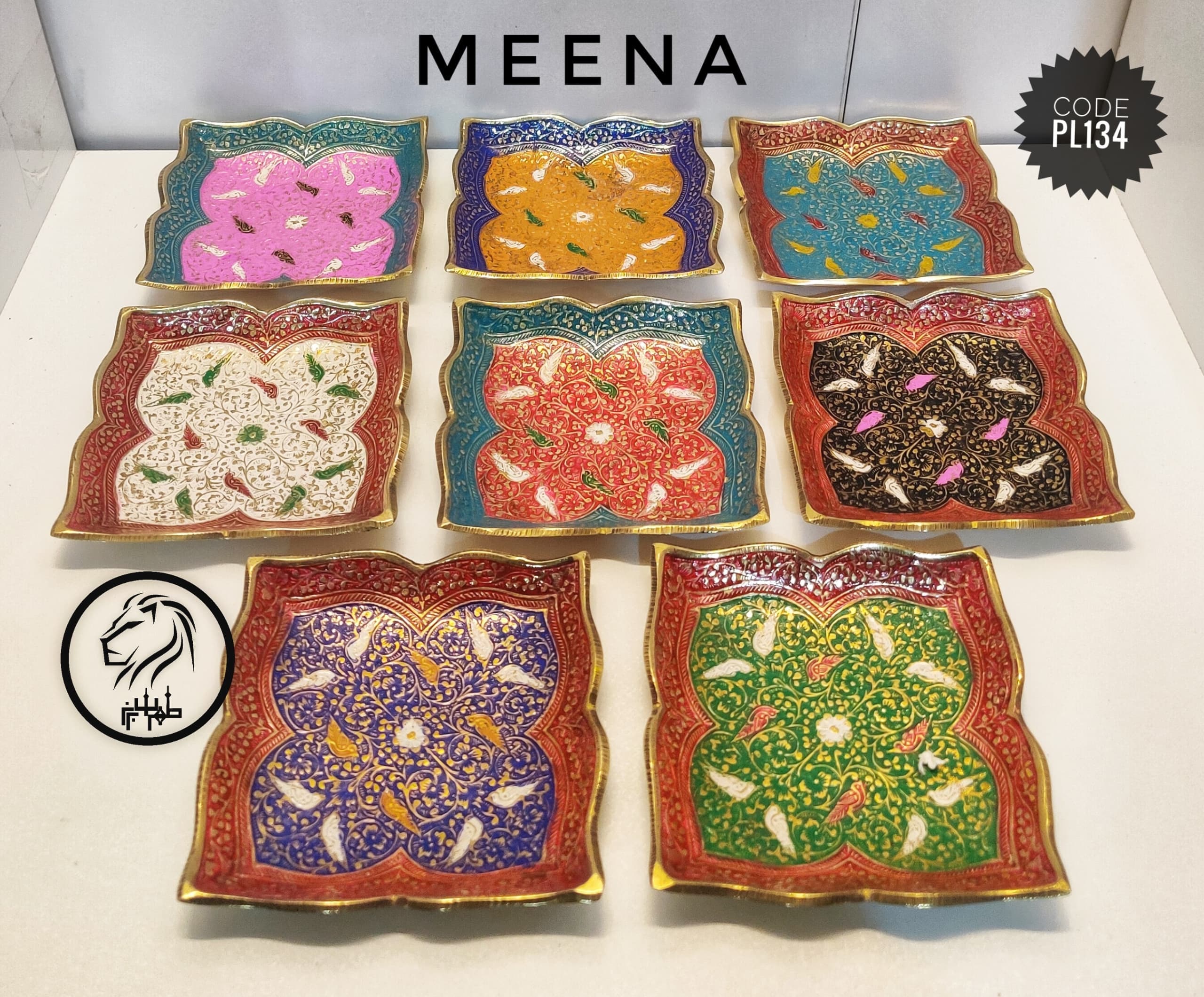 چیش دستی میناکاری شده